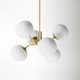 Alex 6 Light Metal Dimmable Sputnik Chandelier
