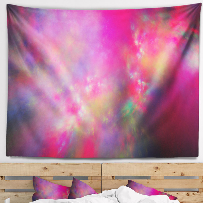 Tapisserie bleu ciel abstract perfect starry, H 50 po x l 60 po