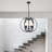 5 - Light Dimmable Lantern Globe Chandelier