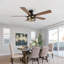 132.08 cm Ceiling Fan with Light Kit