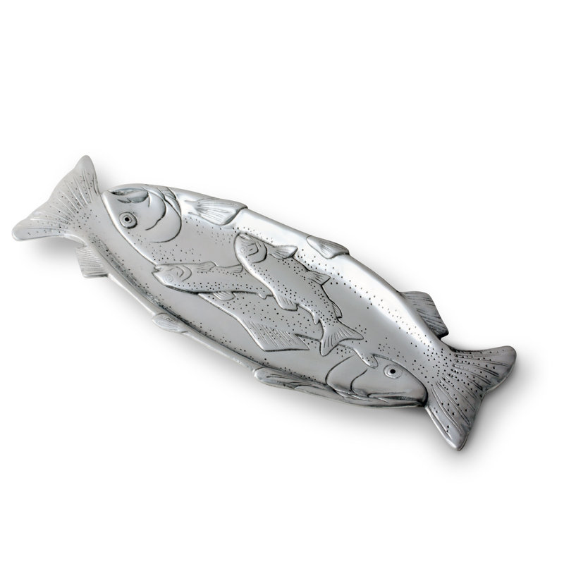 Coastal Metal Decorative Tray