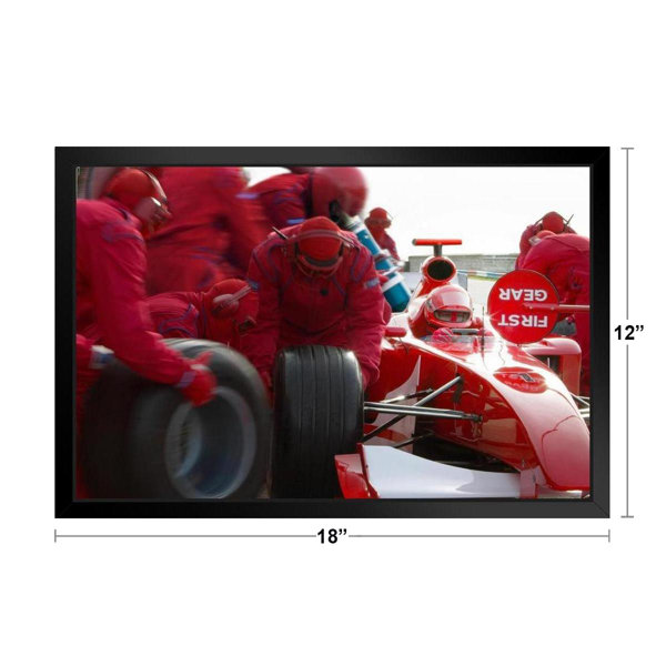 Art Poster Fast red car