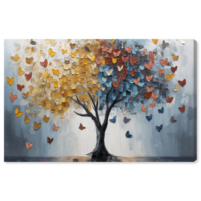 «Butterfly Dream Tree I», art coloré sur toile par Art Remedy