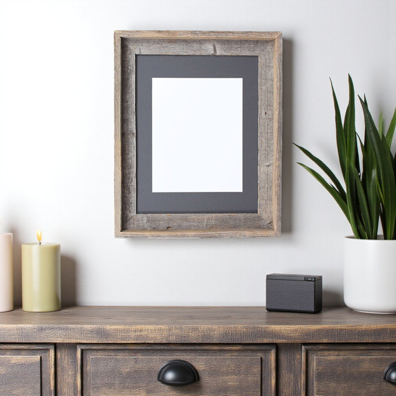 16" x 20" Gray Solid Wood Hanging Picture Frame, Cinder, 16" x 20"