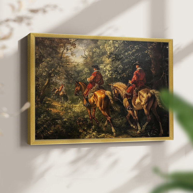Faune - Lxxxi - Reproduction encadrée - Restickable, H 22 po x l 28 po, Or