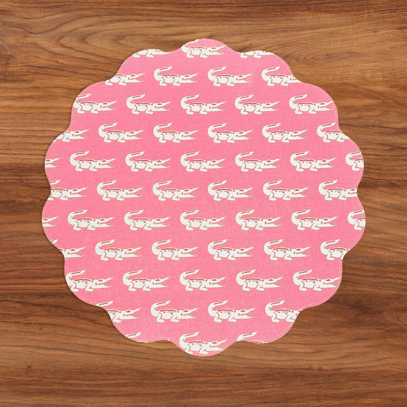Vida Leather-like; Linen Round Placemats