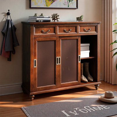 European style living room storage shoe cabinet