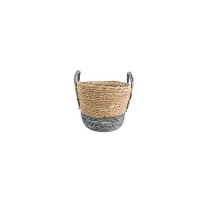 Panier en jute tissé