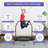 GDY Round Fitness Trampoline with Handlebar-89823092