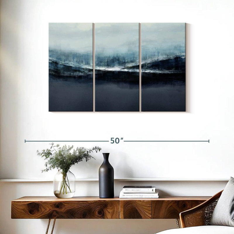 Avery Ascending Blue, 24" H x 38" W