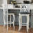Swivel Upholstered Stool with Solid Wood Frame-1890804277-1890804275