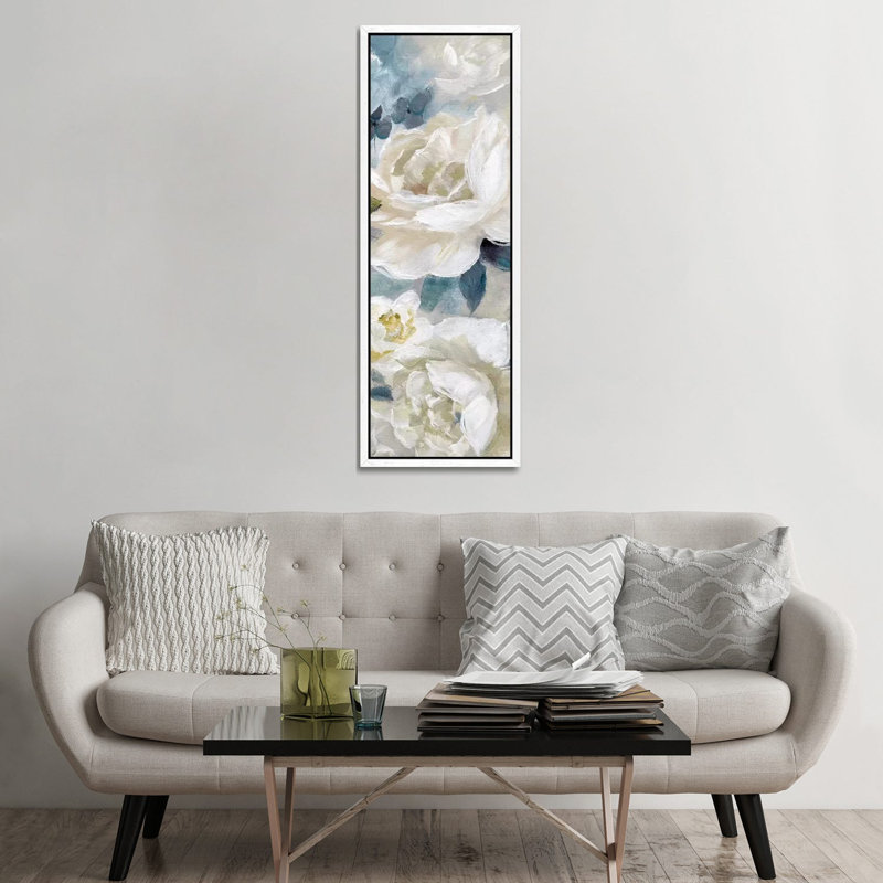 Simple Bright And Bold Detail I by Nan - Panoramic Painting on Canvas, 152.4 cm H x 50.8 cm W, White Framed Canvas