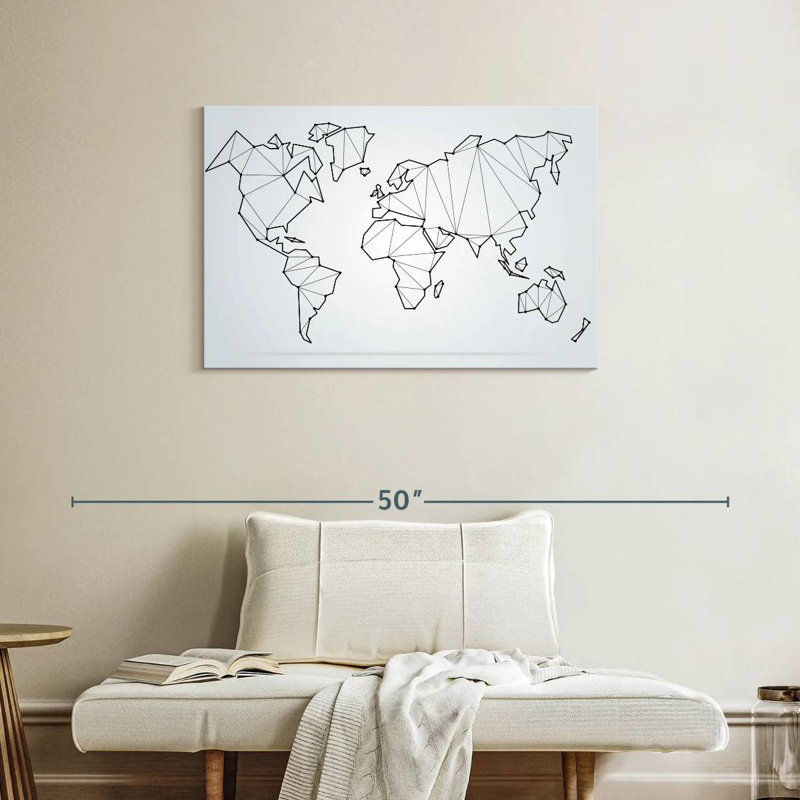 Carte du monde Aliaz, H 24 po x l 36 po