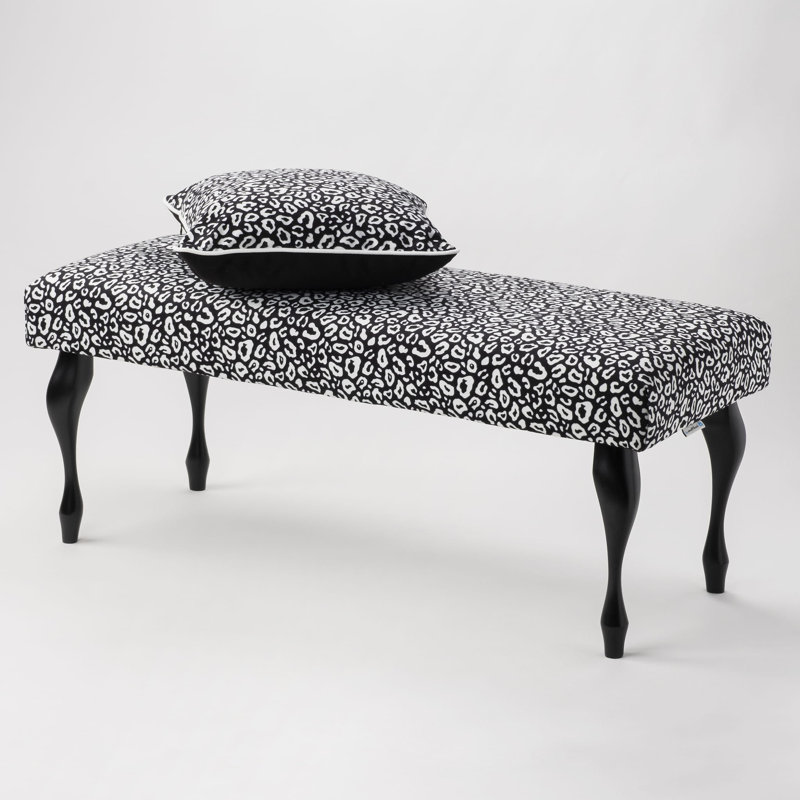 Velvet Upholstered Bench, 40cm H x 100cm W x 40cm D