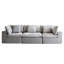 Canapé modulaire compressé à 3 places en gris, canapé-lit minimaliste moderne pour le salon, éponge à haute densité 33d, conception compacte, tissu de qualité, canapé modulaire à emballage quadruple, gris, économie-2111381034-2111381032-2111381033