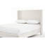 Tête de lit pour lit très haut de 54 po avec revêtement texturé confortable - Fabrication en métal pour la chambre à coucher, sommier requis, vitrines faciles à assembler
