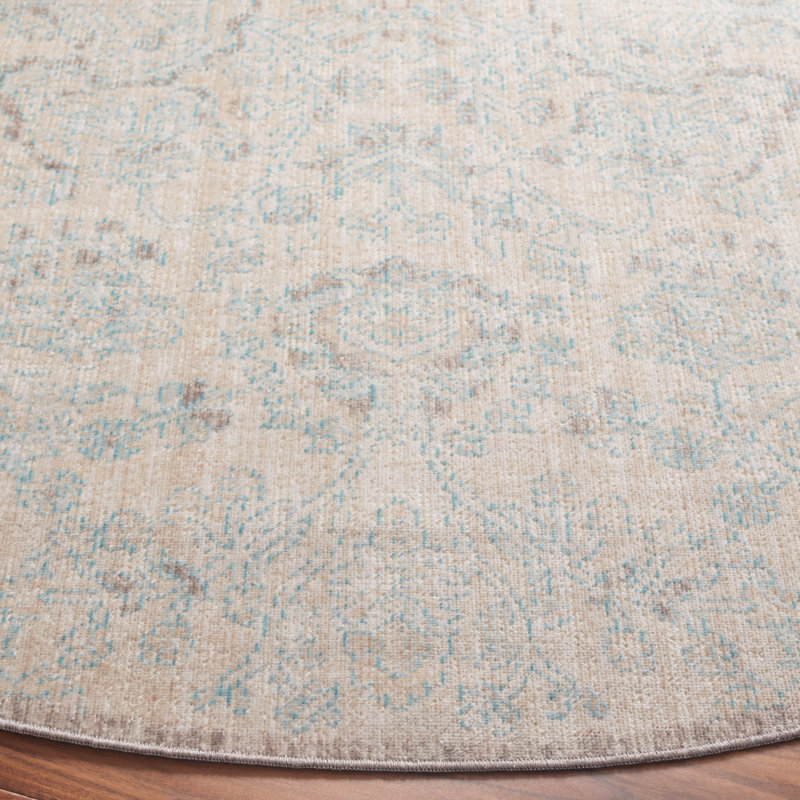 Tapis crème Andora, Rond 6 pi