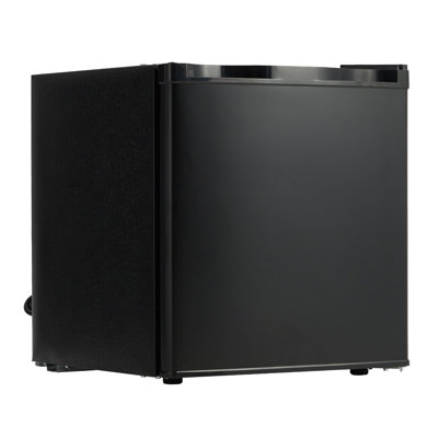 Mini Fridge with Freezer, 1.6 Cu.Ft Compact Single Door Refrigerator for Bedroom, Office and Dorm, Ultra Quiet Small Refrigerator and Mini Fridge, Adjustable Thermostat, Black