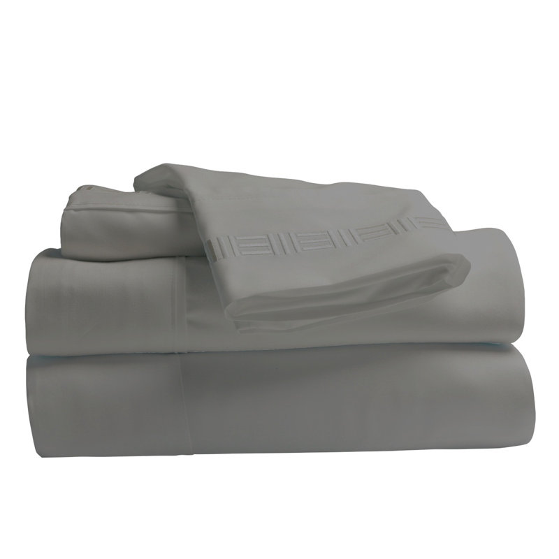 Ensemble de draps en microfibre Paarizaat 9900 Series, gris clair, Très grand