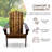 Grandview Solid Wood Adirondack Chair-272409378