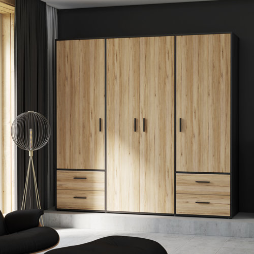 Latitude Run Laur 4 Door Wardrobe & Reviews | Wayfair.co.uk