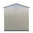 5ft X 3ft Outdoor Storage Shed, Milky White & Brown Aluminum Alloy Frame, Ventilated Weather-resistant Design With Accessories