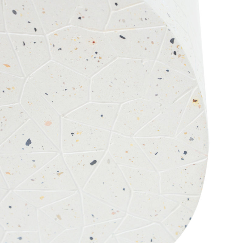 Table de bout d'extérieur extérieur en béton Terrazzo