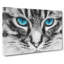 Bright Blue Cat Eyes Painting - Wrapped Canvas-56660177