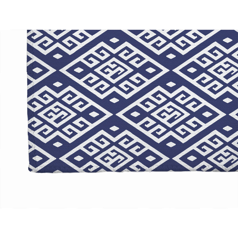 Tapis de cuisine Athana, Rectangle 4pi x 6 pi, Marine