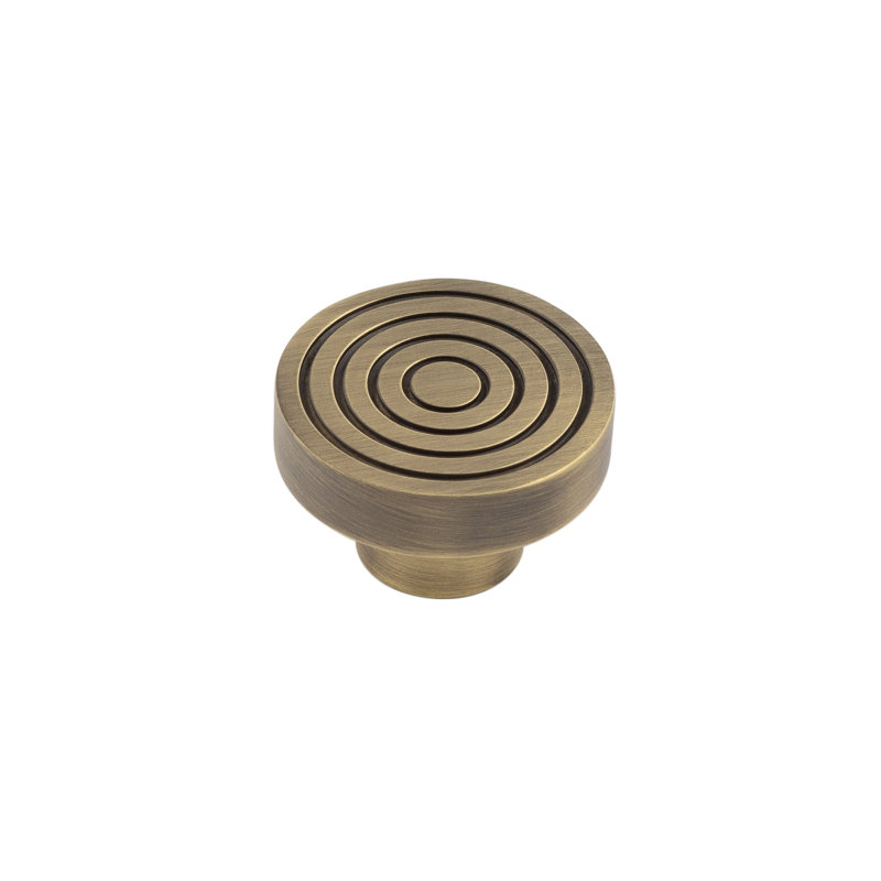 Hoxton 40mm Diameter Round Knob, Antique Brass