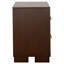 Table de chevet 2 tiroirs Polk Cappuccino