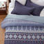 Ensemble de courtepointe 3 pièces pour très grand lit - Couvre-lit léger en microfibre et 2 taies décoratives, motif bohème aztèque bleu, surdimensionné 98 x 106 pouces, couvre-lit toutes saisons-122570583-122570582