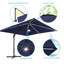 Parasol rectangulaire suspendu en porte-à-faux 138 "x 108" Salton-186154467