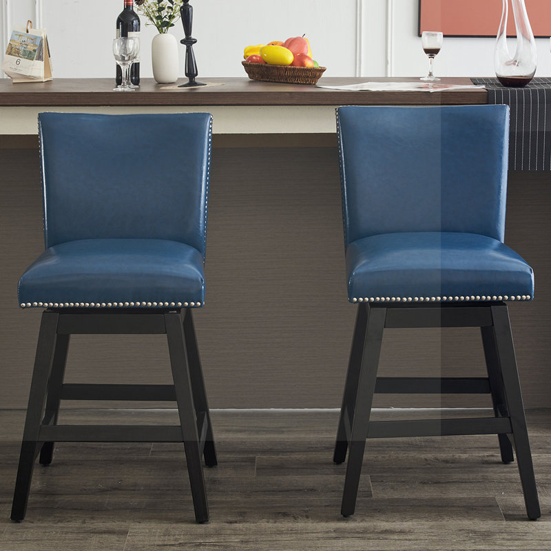 Tabouret de comptoir Avontay, Bleu