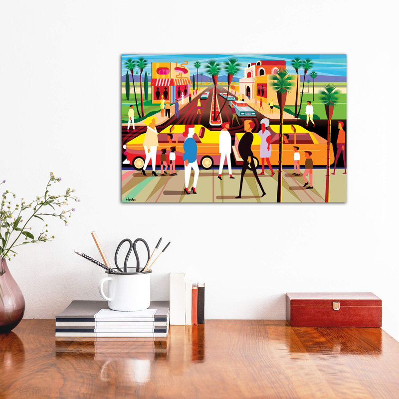 El Paseo Palm Springs by Charles Harker - Wrapped Canvas Print, 30.48 cm H x 45.72 cm W