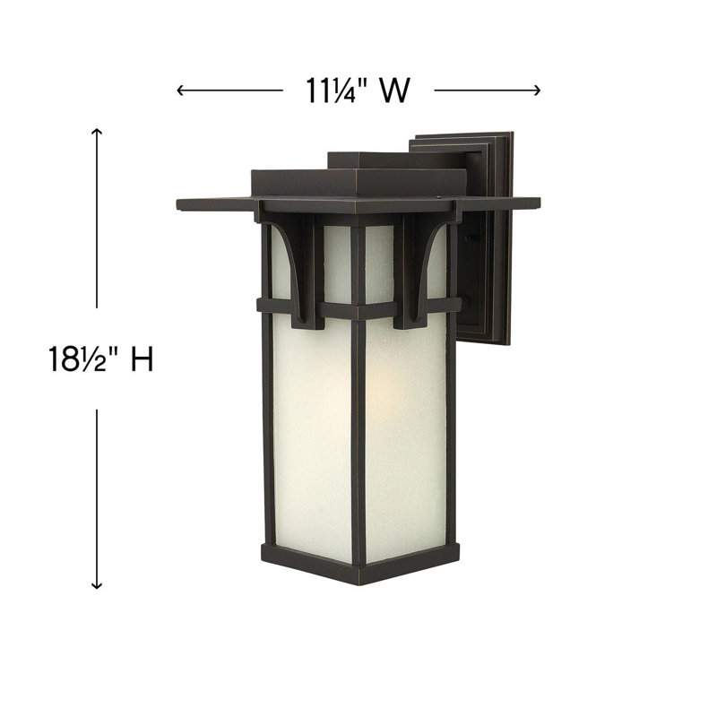 Manhattan 1-Light Outdoor Wall Lantern, 100W Max Medium