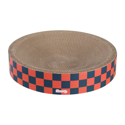 Nelson 20.13" Modern Cardboard Round Bowl Cat Scratcher with Catnip