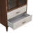 Houston 79" Tall Display Cabinet with LED Lights - Walnut