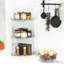 Étagère de coin à 3 niveaux 7x7x15,7 po, tablette de coin de salle de bain en acrylique, organisateur de rangement de meuble-lavabo transparent pour cosmétiques, articles de toilette