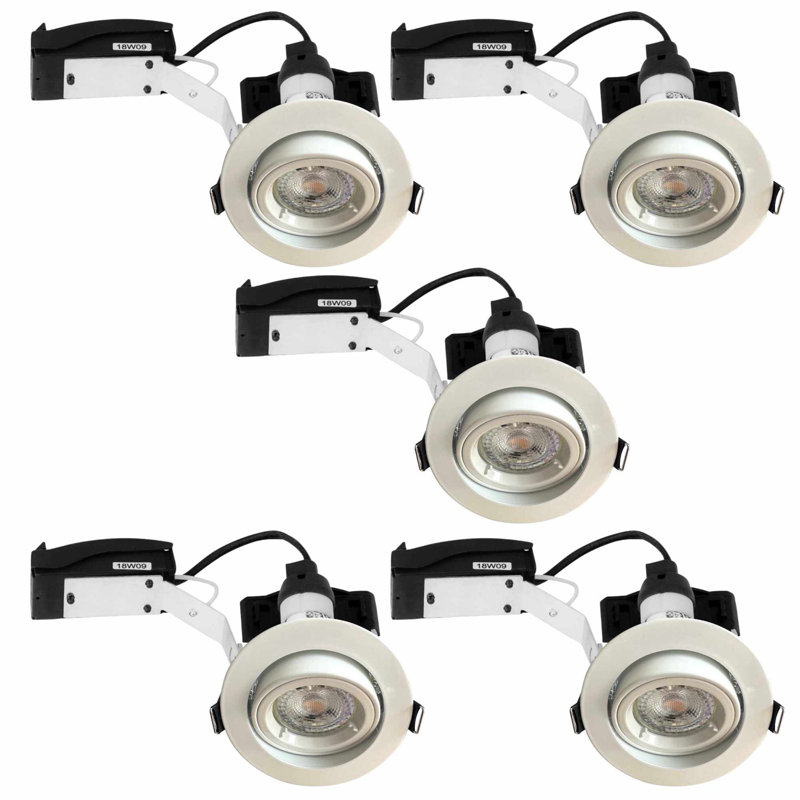 Moorestown 9.4cm Recessed Lighting Kit, Gloss White Paint