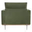  Chaise d'appoint rembourrée carrée avec pieds en métal Jay
