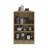 Portree Kitchen Island And Counter Dining Table With Spacious Top, 3 Accessible Side Shelves For Storage And Meal Prep-1412980333