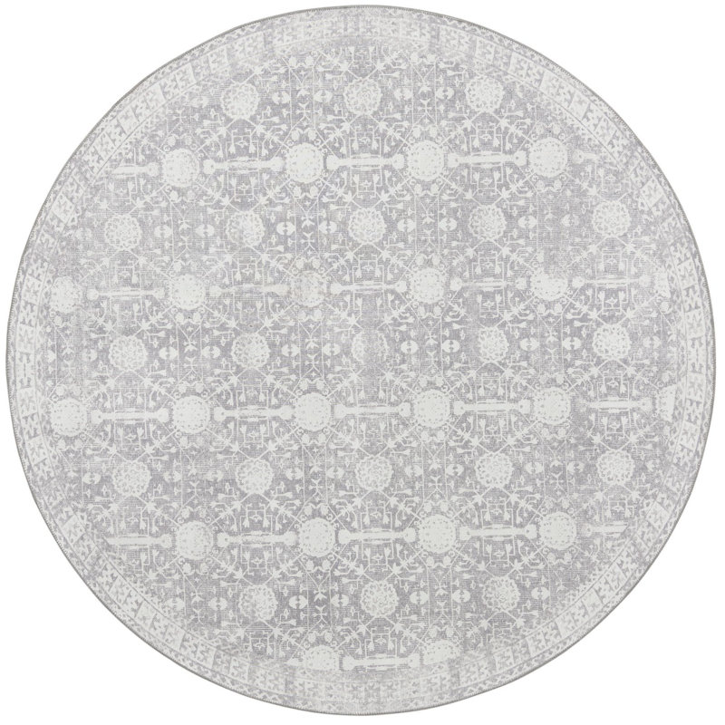 Baristo Chenille Indoor Rug, Round 7'6"