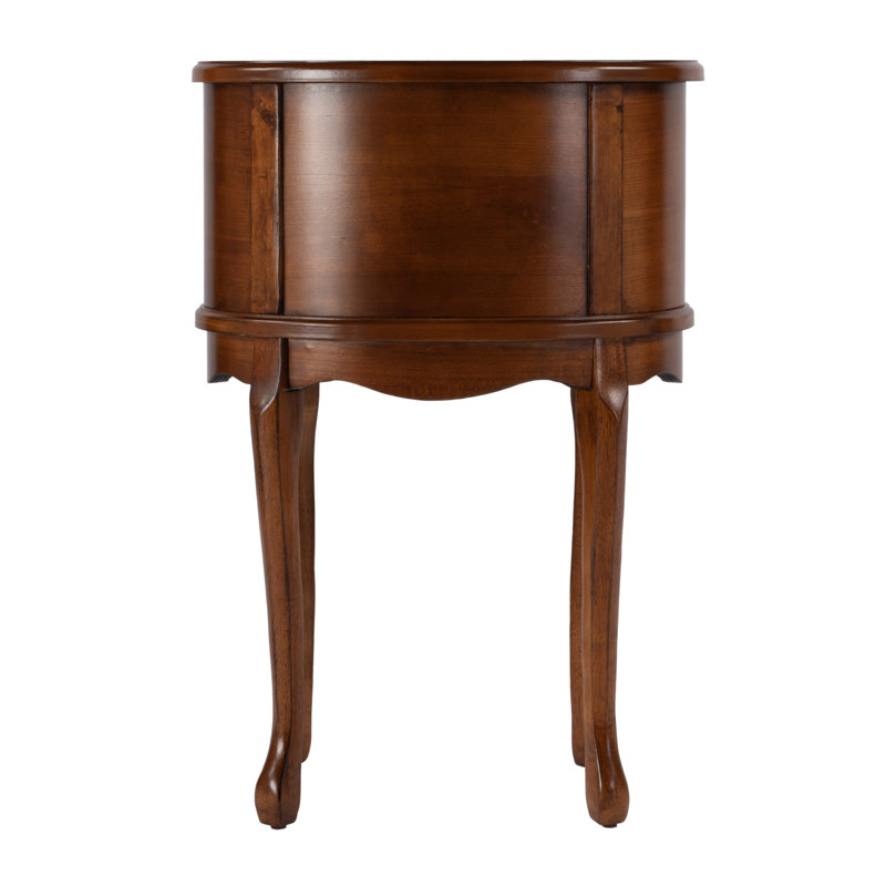 Whitley Oval Side Table, Olive Ash Burl