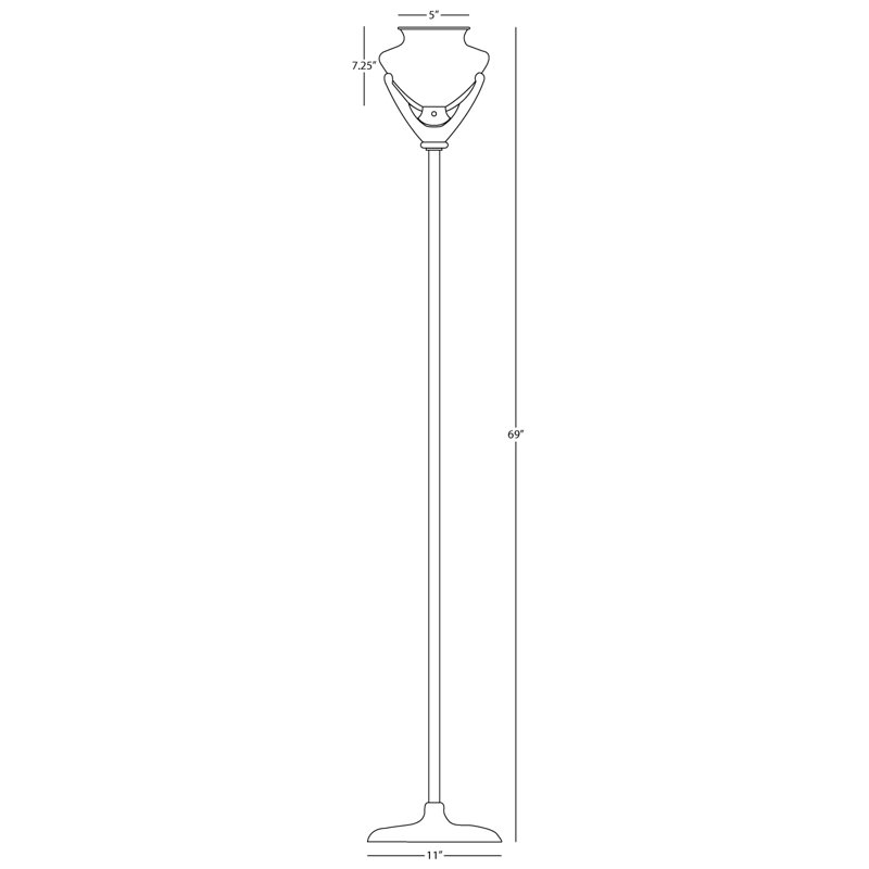 Beaux Arts Torchiere Floor Lamp