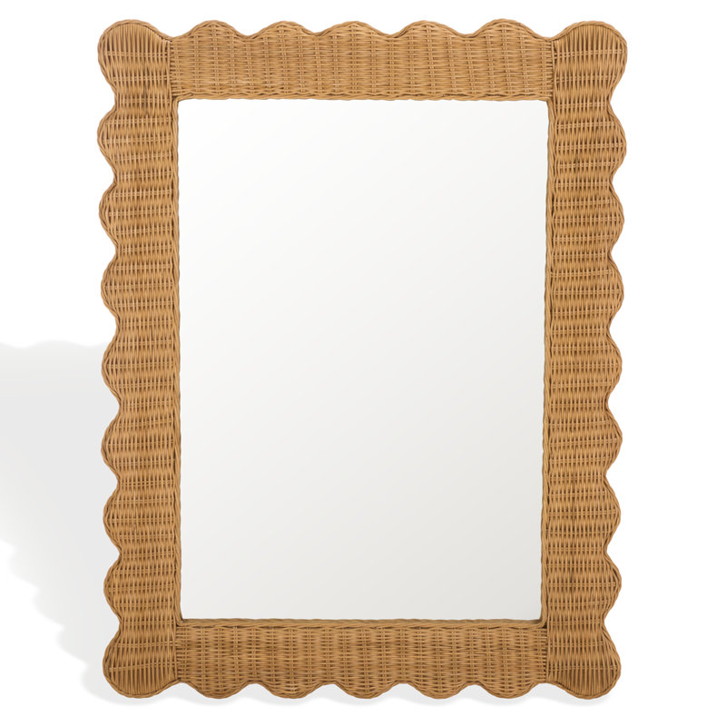Cleckley Rattan 40 Inch Mirror