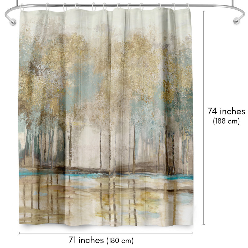 Rideau de douche Botanical Woodlot I par PI Creative Art