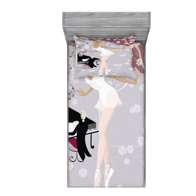 Microfiber Sheet Set, Twin XL Sheet Set with Fitted Sheet