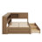Multifunctional Daybed with Integrated Storage Shelves, Built-in USB Charging Ports, LED Lighting, and Convenience Drawers-22300377