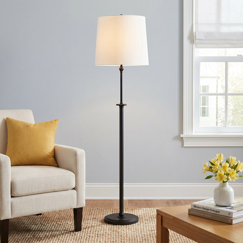 Temara 64.25" Floor Lamp by Thomas O'Brien, Aged Iron